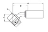DKO-S 24° M 22X1.5 NUT 45° BG